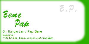 bene pap business card